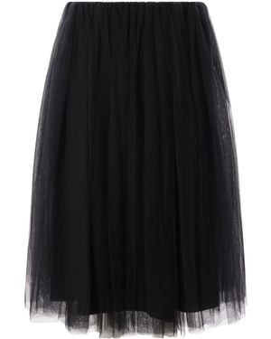 Noir Kei Ninomiya Tulle Skirt - Black