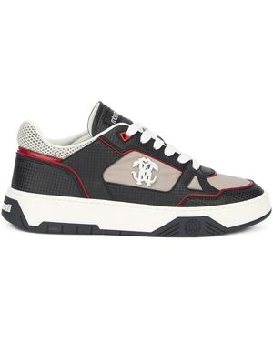 Roberto Cavalli Panelled Trainers - Black