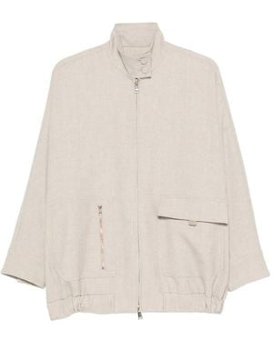 Fabiana Filippi High-Neck Jacket - White