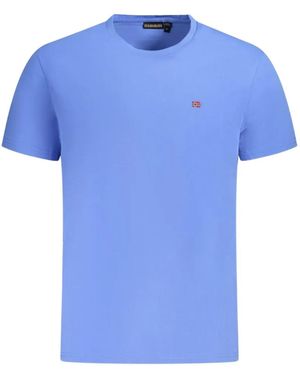 Napapijri Logo-Patch T-Shirt - Blue