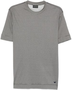 Emporio Armani Patterned T-Shirt - Grey