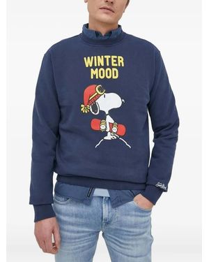 Mc2 Saint Barth Snoopy プリント スウェットシャツ - ブルー