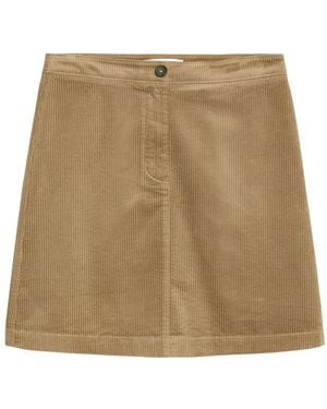 Marc O' Polo Corduroy Mini Skirt - Natural
