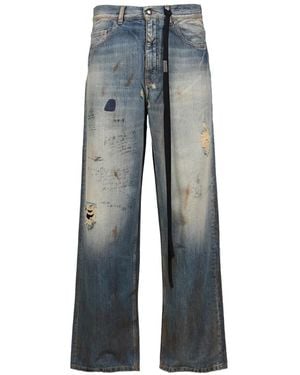 Ann Demeulemeester Jeans Dritti Evan - Blu