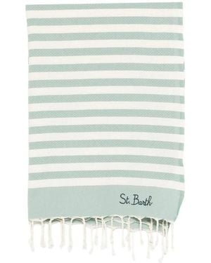 MC2 Saint Barth Foutas Striped Beach Towel - Blue