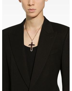 Dolce & Gabbana Pendente Cross - Nero