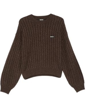 ROTATE BIRGER CHRISTENSEN Jersey Con Parche Del Logo - Marrón