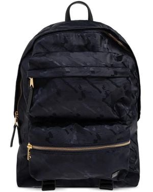 Paul Smith Zip Camouflage Backpack - Blue