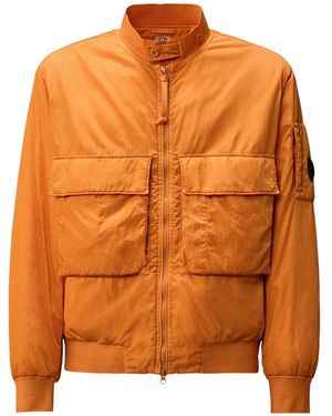 C.P. Company Cargo-Pocket Zip-Up Jacket - Orange