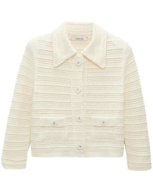 Dorothee Schumacher オープンニット カーディガン - ホワイト