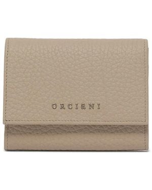 Orciani Envelope Leather Wallet - Natural