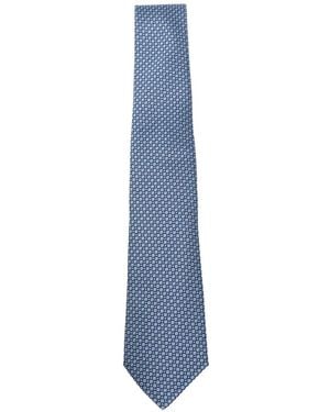 Canali Patterned Tie - Blue