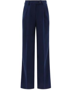F.it Pleated-Front Tailored Trousers - Blue
