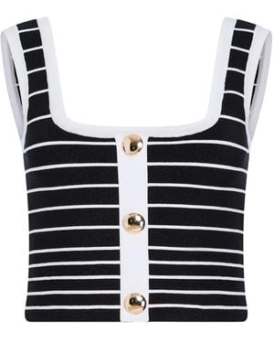 retroféte Zadie top - Schwarz