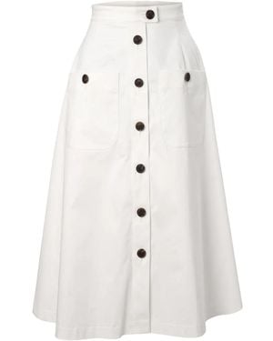 Carolina Herrera Gonna Midi - Bianco