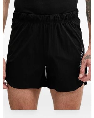 X Bionic Logo-Print Elasticated-Waist Shorts - Black
