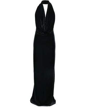 Amazuìn Venus Halterneck Maxi Dress - Black