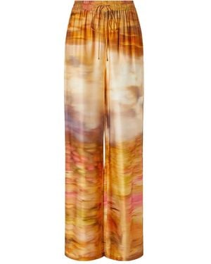 Pinko Pantalone Stampa Sfumata - Arancione