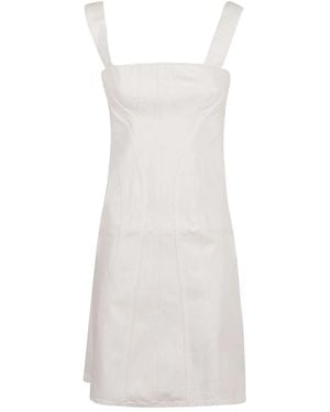 Stella McCartney Square-Neck Paneled Dress - White