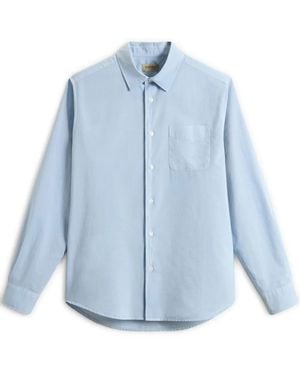 Woolrich Hemd aus Popeline - Blau