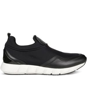 Ferragamo Slip-On Leather Trainers - Black