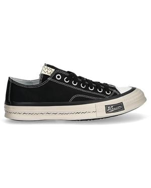 Visvim Contrast-Stitch Trainers - White