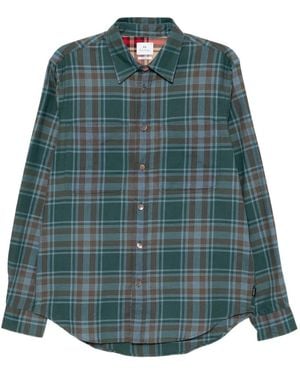 Paul Smith Checked Cotton Shirt - Green