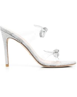 Stuart Weitzman Embellished-Bow Detail 115Mm Sandals - White