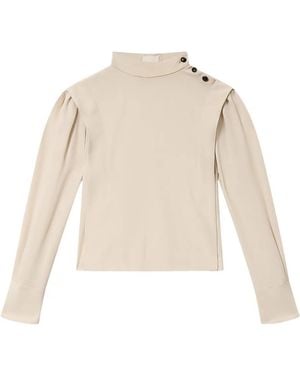 Isabel Marant Felissa Button-Detail Top - White