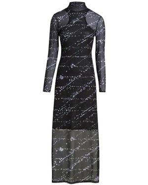 KARL LAGERFELD Constellation-Print Maxi Dress - Black