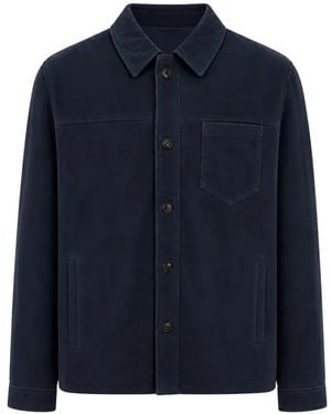 Pal Zileri Button-Up Shirt Jacket - Blue