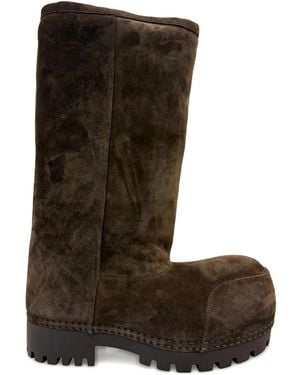Balenciaga Alaska Leather Boots - Brown