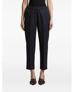 Peserico Pressed-Crease Trousers - Black