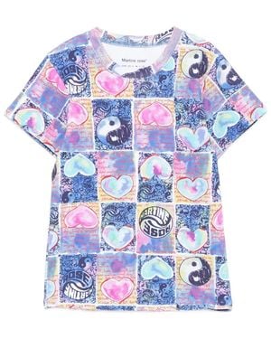 Martine Rose グラフィック Tシャツ - ブルー