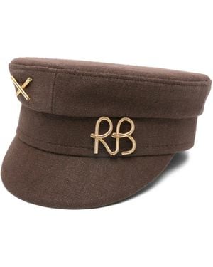 Ruslan Baginskiy Logo-Plaque Baker Hat - Brown