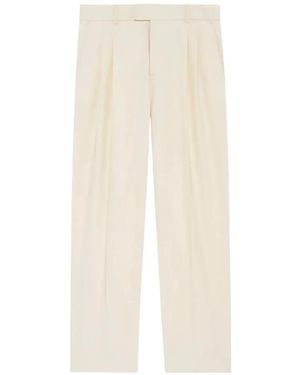 Drole de Monsieur Pleated-Waistband Golf Trousers - White