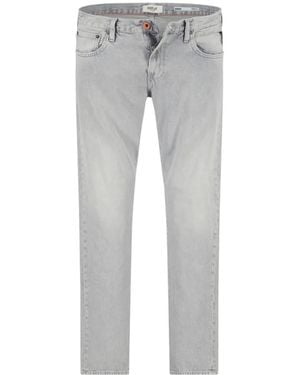 Replay Aideen Straight-Leg Jeans - Gray