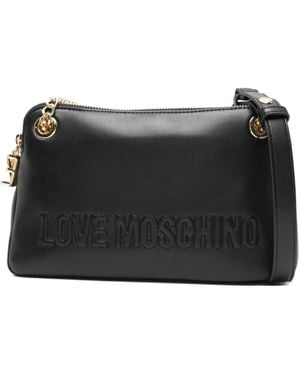 Love Moschino Logo Cross Body Bag - Black