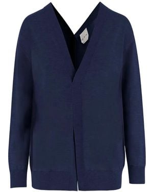 Sa Su Phi V-Neck Jumper - Blue