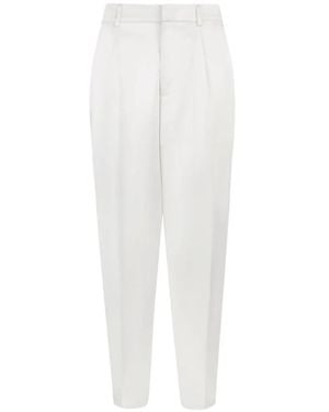 Philipp Plein Satin Trousers - White