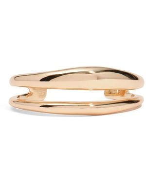 Bimba Y Lola Tone Metal Bracelet With Irregular Bands - Natural