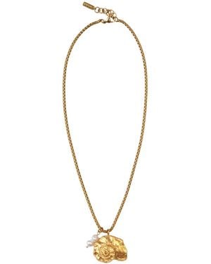 Labelled Jewellery Marea Chain Pearl-Pendant Necklace - Metallic