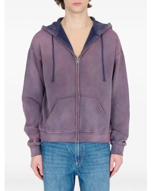 Maison Margiela Zip-Up Hoodie - Purple