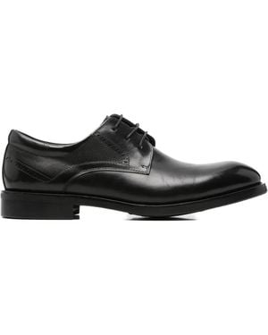 Alberto Gozzi Chaussures À Lacets Et Empiècement Perforé - Black