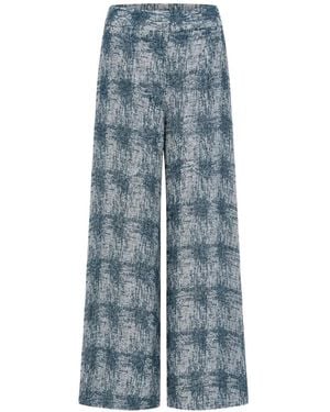 JBQ Abstract-Print Palazzo Pants - Blue