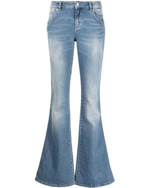 Blumarine Low-Rise Bootcut Jeans - Blue