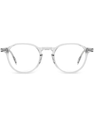 David Beckham Round-Frame Glasses - White