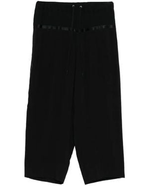 Undercover Pantalones Capri Con Cinta - Negro