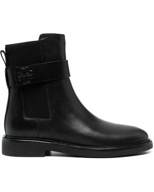 Tory Burch Stivali Chelsea Double T 35Mm - Nero