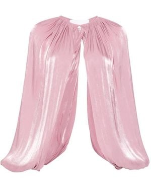 Costarellos Draped Gathered Jacket - Pink